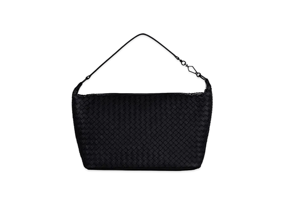 Bottega Veneta Intrecciato Nappa Shoulder Bag "Black"