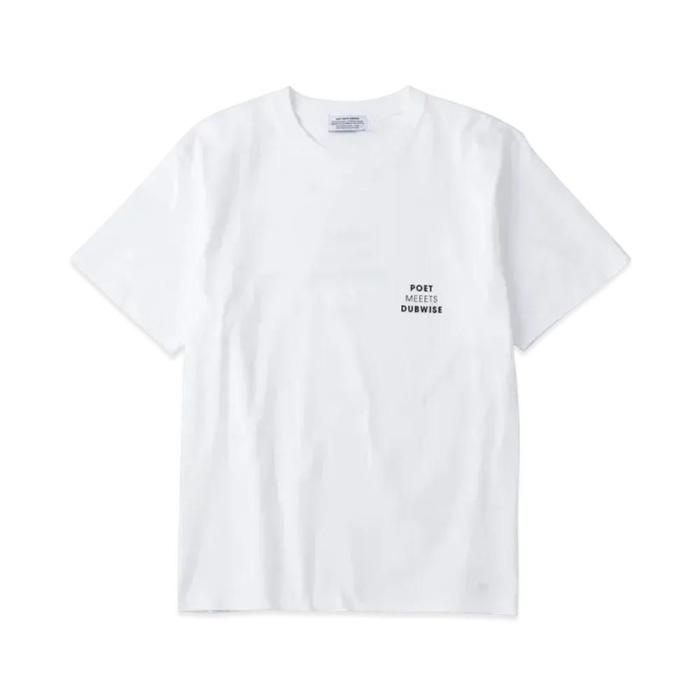 POET MEETS DUBWISE PMD Logo OP T-Shirt "White"