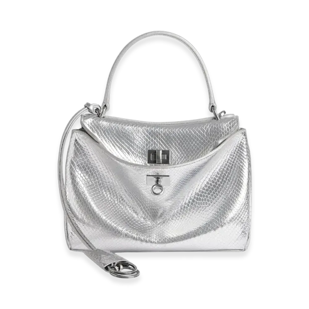 BALENCIAGA Rodeo Mini Handbag "Silver"