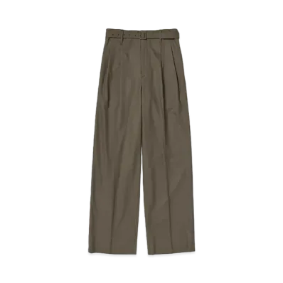 AURALEE Super Fine Tropical Wool Slacks "Dark Khaki"