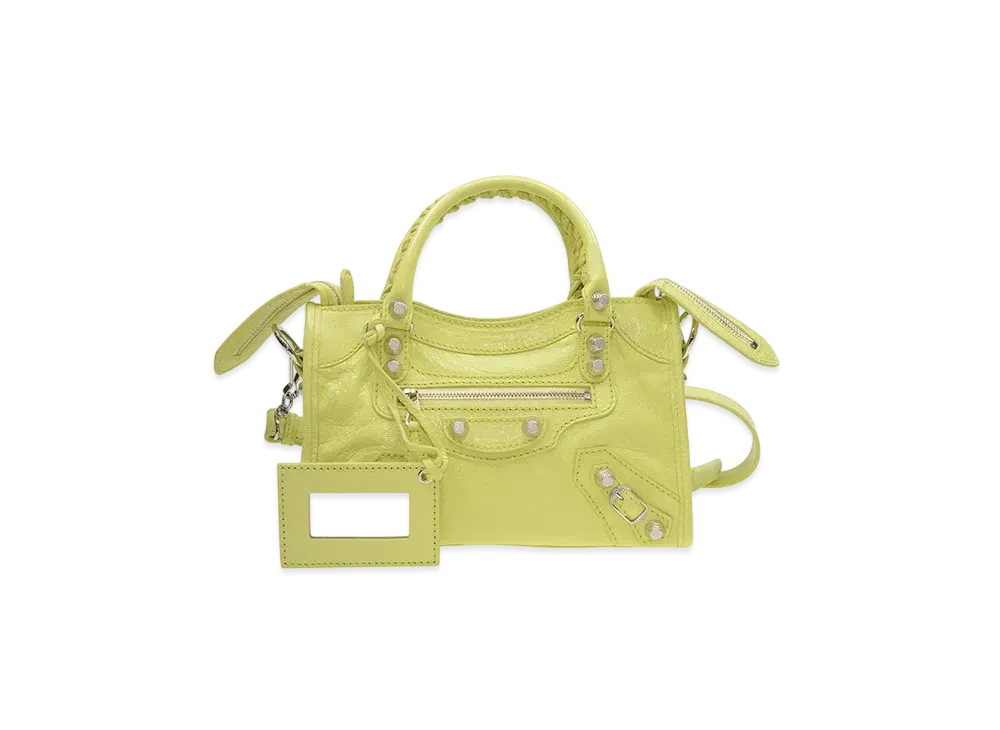 BALENCIAGA Handbag Lambskin "Apple Green"