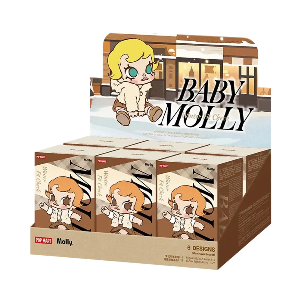 POP MART Baby Molly Winter Fit Check Series-Vinyl Plush Pendant Blind Box [Assortment Box]
