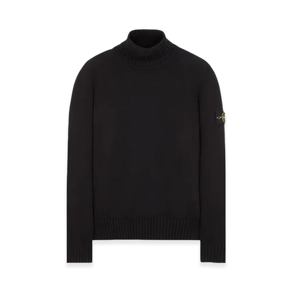 Stone Island 505A2 Winter Cotton Turtleneck Knit - 23FW "Black"