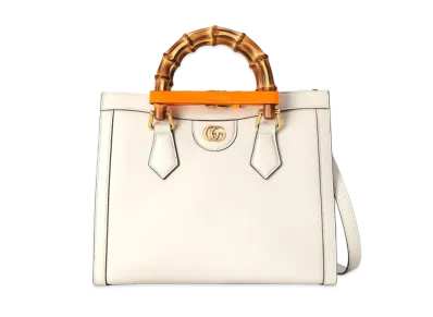 GUCCI Diana Small Tote Bag "White"