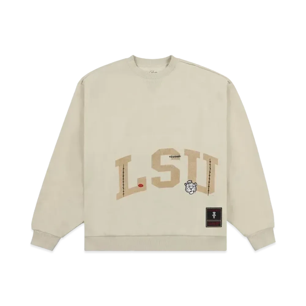 Travis Scott x M&N x LSU Crewneck "Ivory"