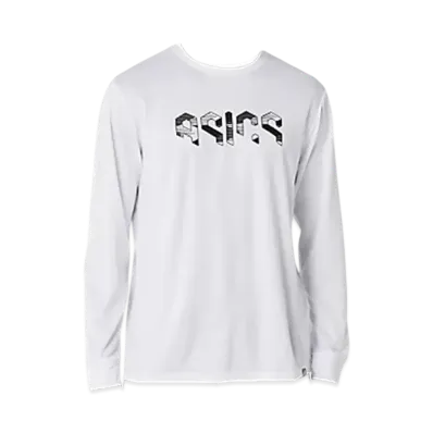 Asics Hex Graphic Dry Long Sleeve Shirt "Brilliant White/Performance Black"