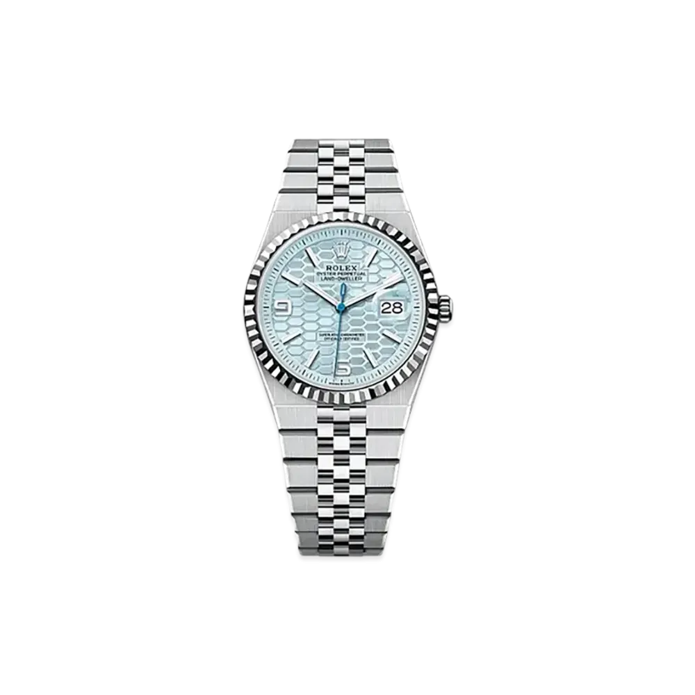 ROLEX Land-Dweller 36mm Platinum 127236 "Ice Blue"