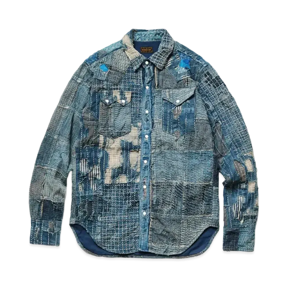 KAPITAL NORA x KAYABORO WESTERN SHIRT "Indigo"