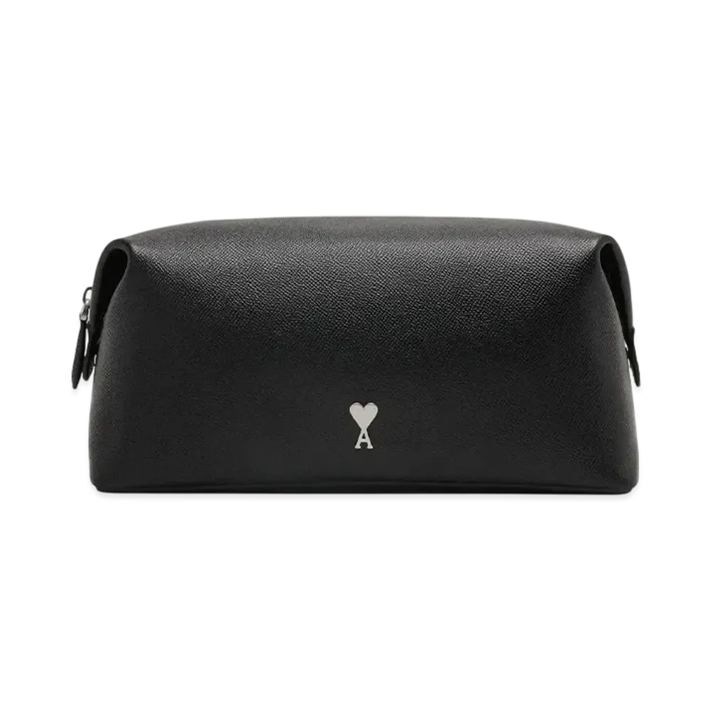 AMI PARIS Paris Paris Pouch "Black/VibratedSilver"