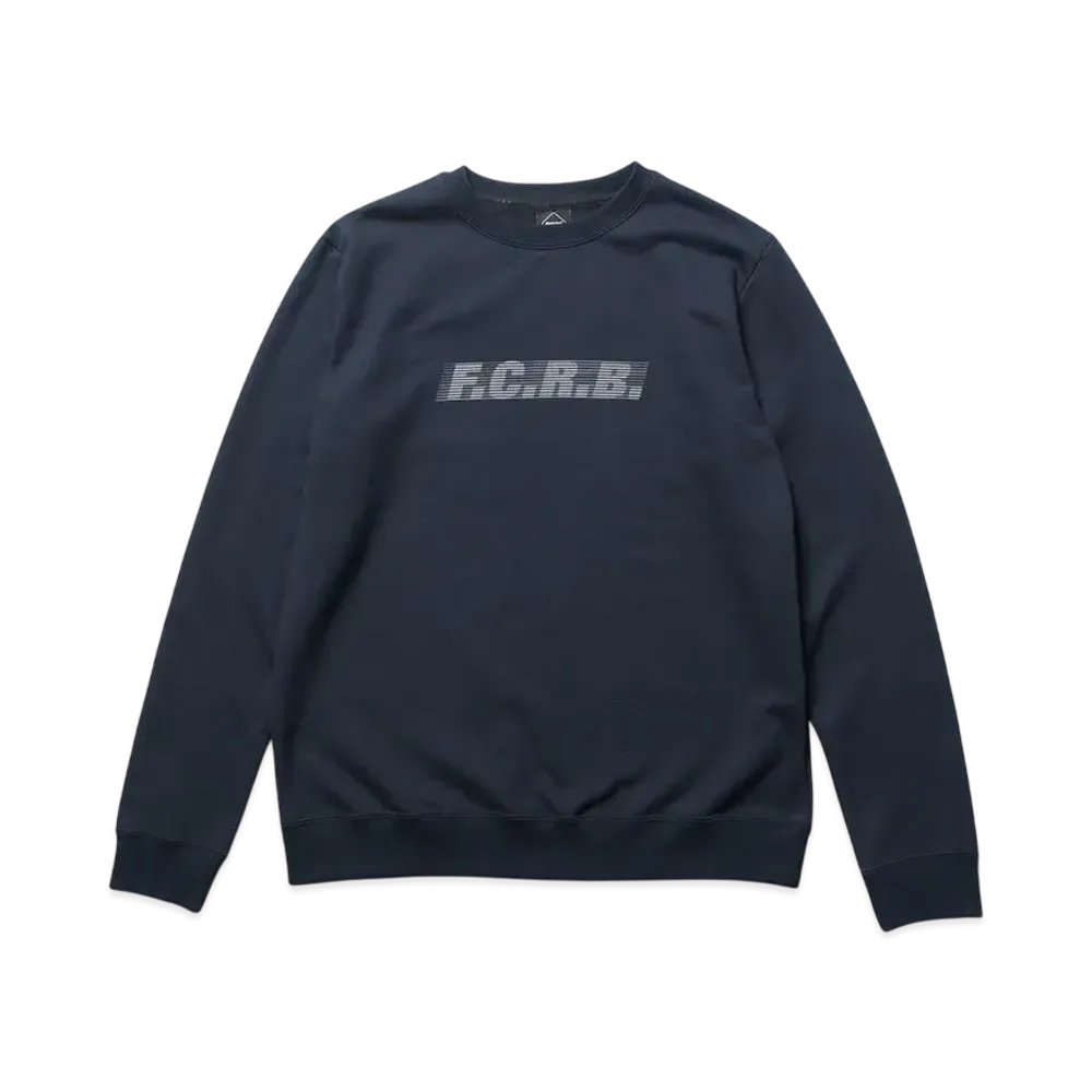 F.C.Real Bristol Effect Line Logo Team Crewneck Sweat "Navy"