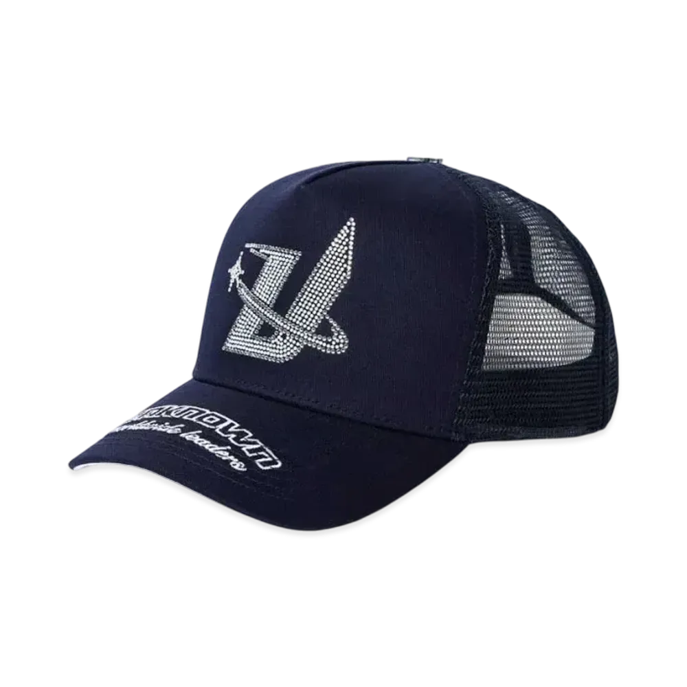 Unknown London Rhinestone Cap "Navy"