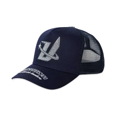 Unknown London Rhinestone Cap "Navy"