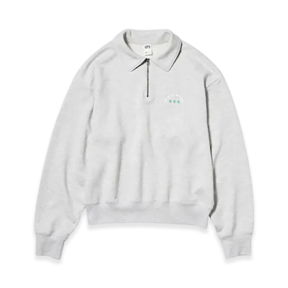 Uniqlo UT x POP MART Half-Zip Sweatshirt "Gray"