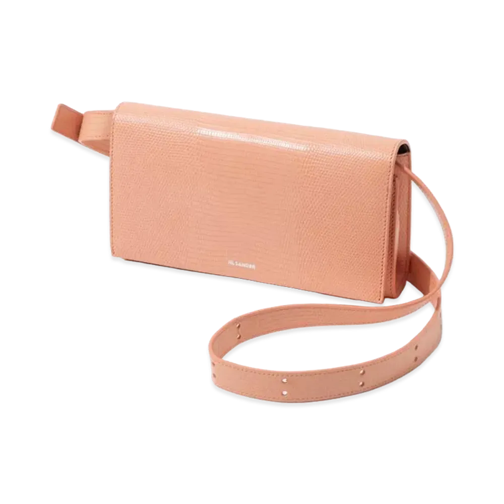 Jil Sander Women's All Day Shoulder Bag "Peach Pearl"