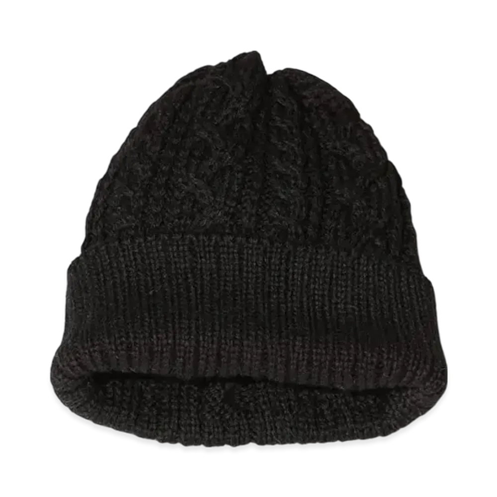 BEAMS Cable Watch Cap "Black"