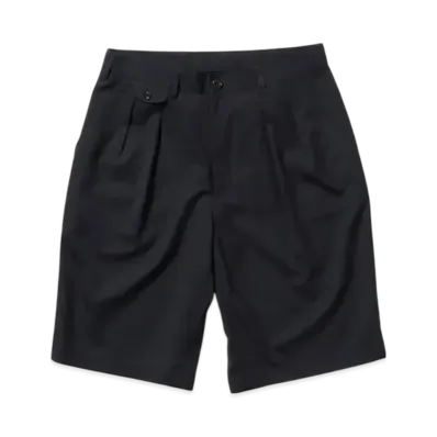 BEAMS 2 Pleats Shorts Wool Tropical "Navy"