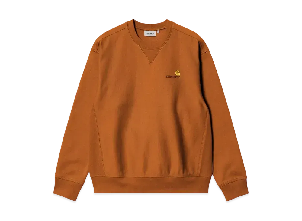 Carhartt WIP American Script Sweat "Sienna"