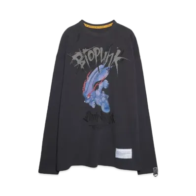 beauty:beast DARK KNIGHT L/S TEE "D.GRAY"