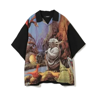 UNDERCOVER x STAR WARS Full Pattern Shirt "Yoda"