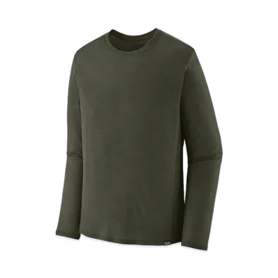 Patagonia Men's Longsleep Cap Cool Lightweight Shirt "Needle Green"