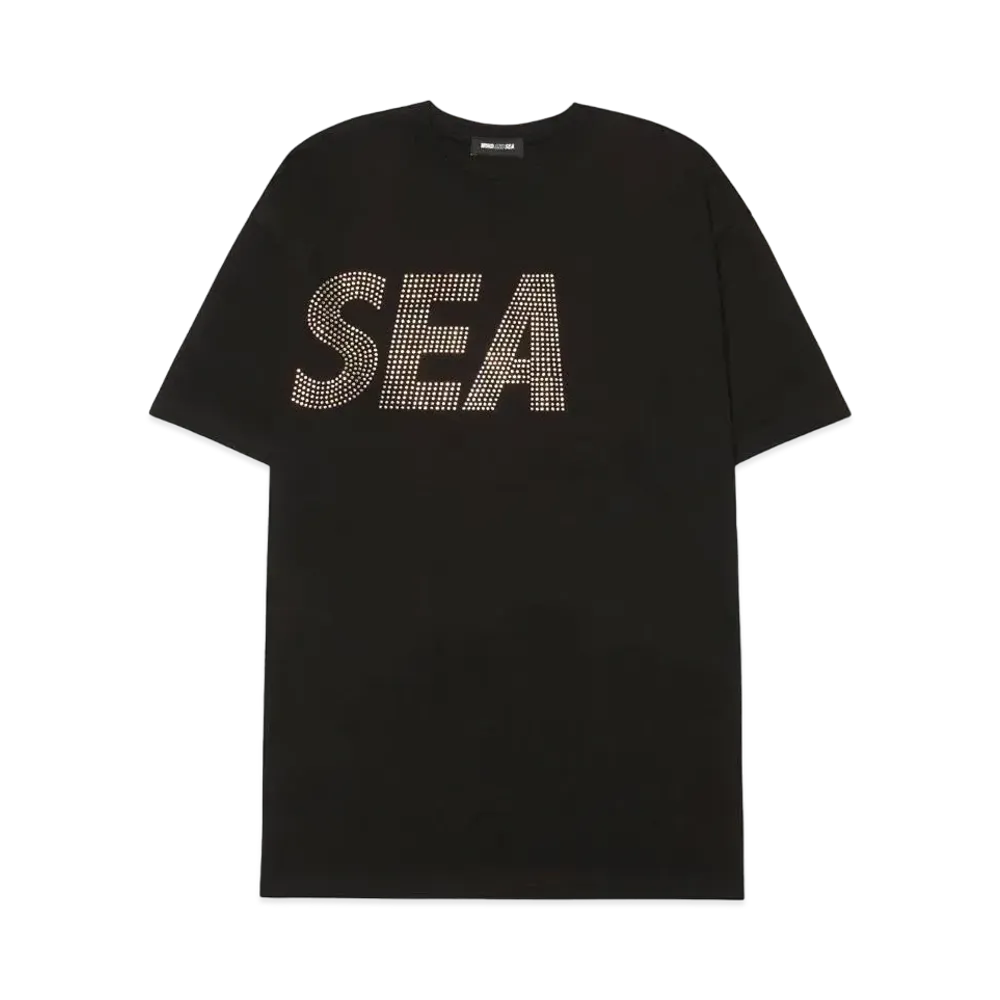 WIND AND SEA SEA (RHINE STONE) S/S T-SHIRT "Black"