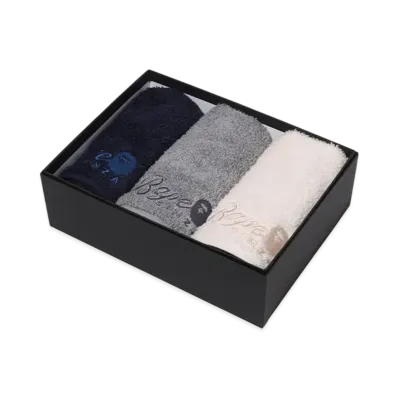 A BATHING APE Bape Store Ginza Logo Hand Towel Set "Black/Gray/White"