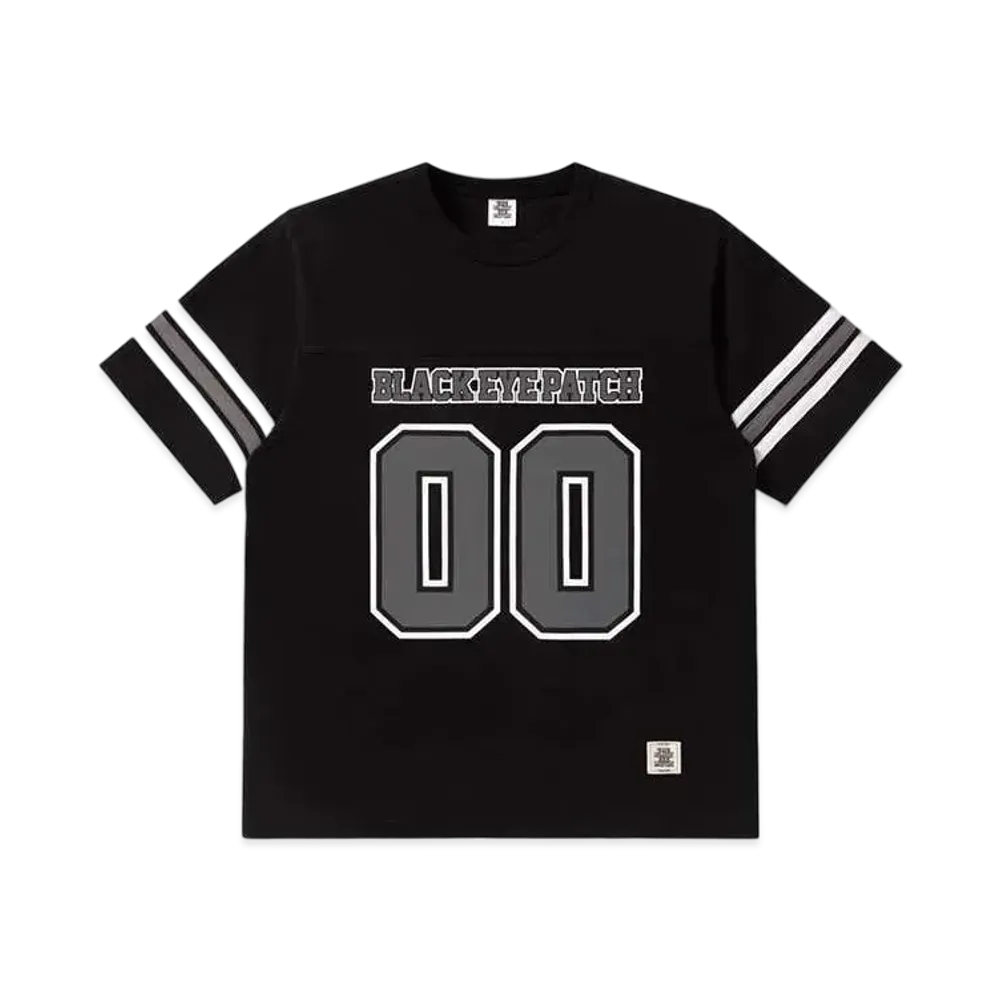 BlackEyePatch Double O Football Tee "Black"