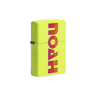 Noah REL LOGO ZIPPO "Neon Yellow"
