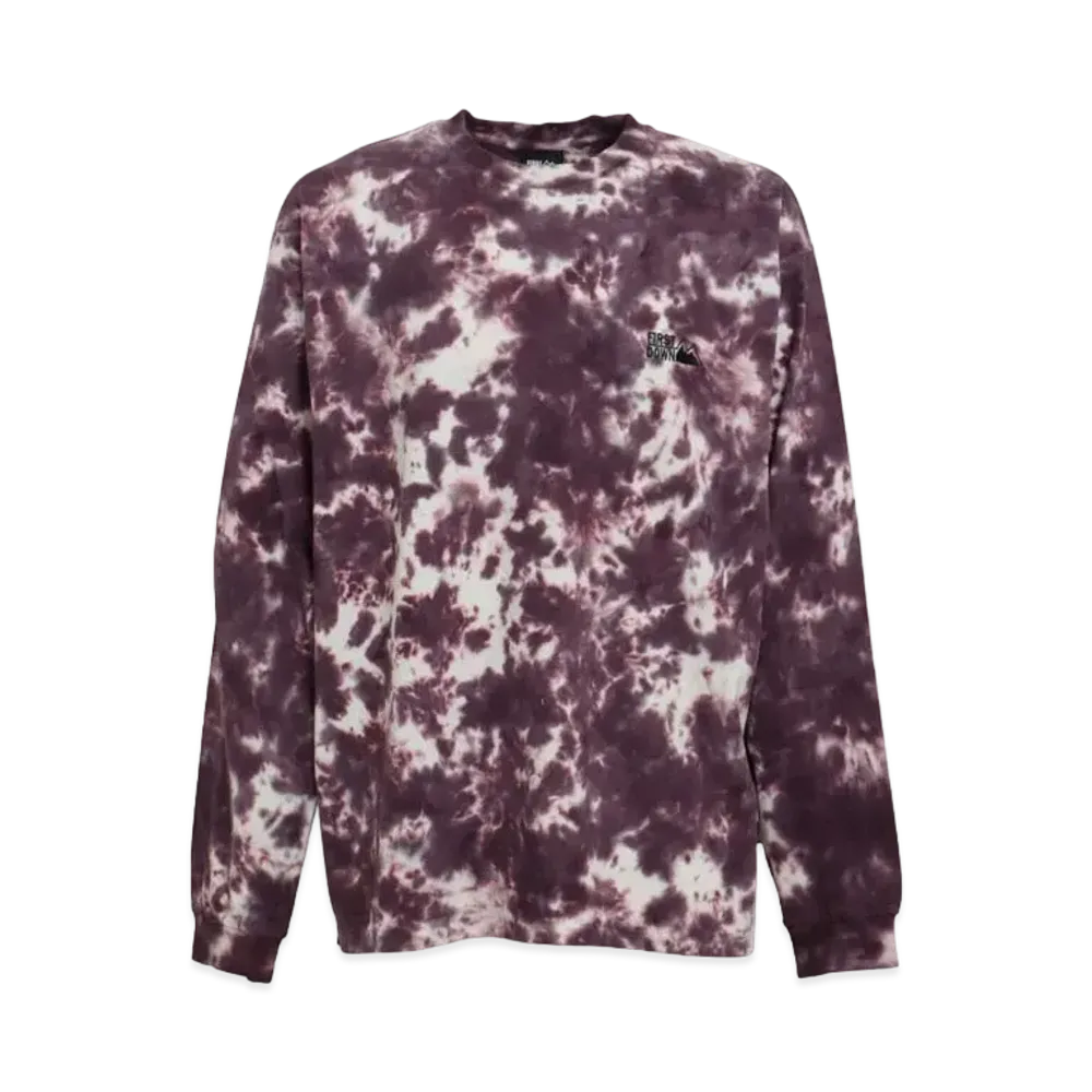 FIRST DOWN TIE DYE L/S T "Purple"