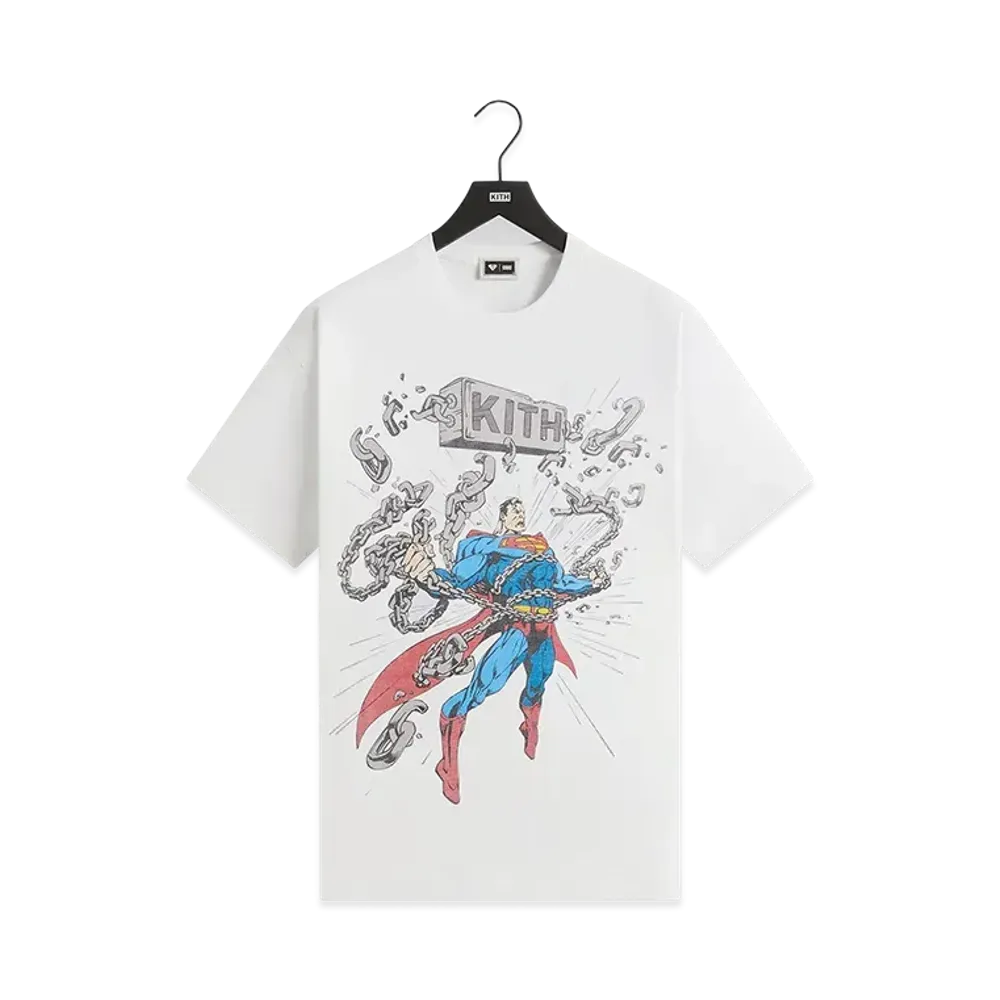 Kith x Superman Chains Vintage Tee "White"
