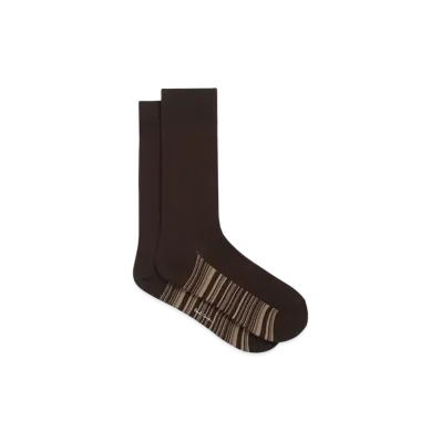 Paul Smith Tonal Stripe Socks "ChocolateBrown"