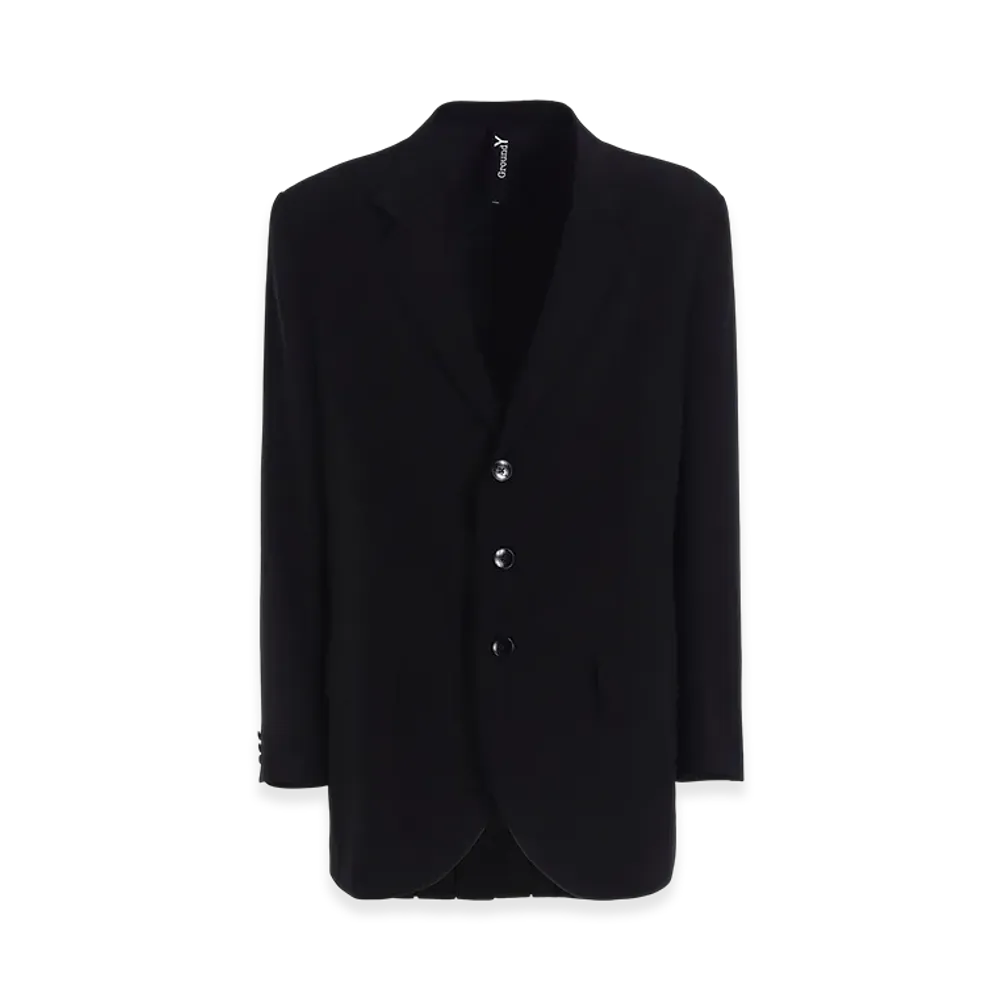 Ground Y Crepe De Chine Bag Pleated Jacket "Black"