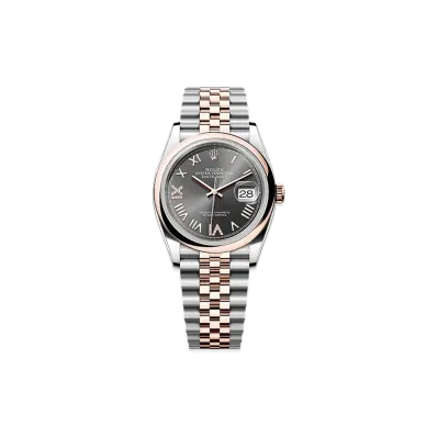 ROLEX Datejust 36 Oystersteel & Everose Gold "Slate"
