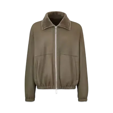 FENDI Men's Blouson Shearling "Gray"