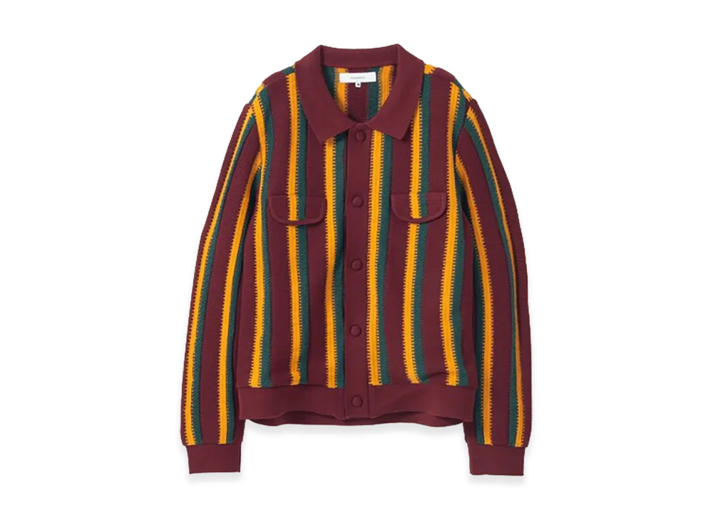 Sasquatchfabrix. Knit Cardigan Rasta "Wine"
