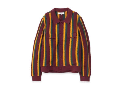 Sasquatchfabrix. Knit Cardigan Rasta "Wine"