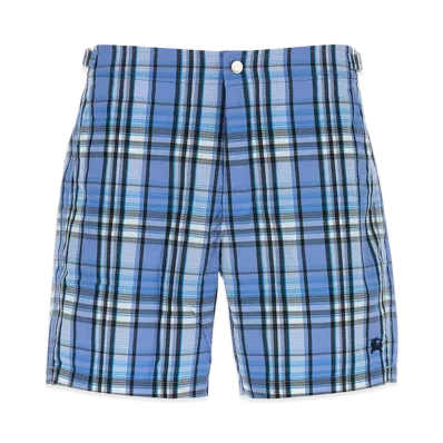Burberry Embroidered Polyester Blend Swimming Shorts "Lightblue"