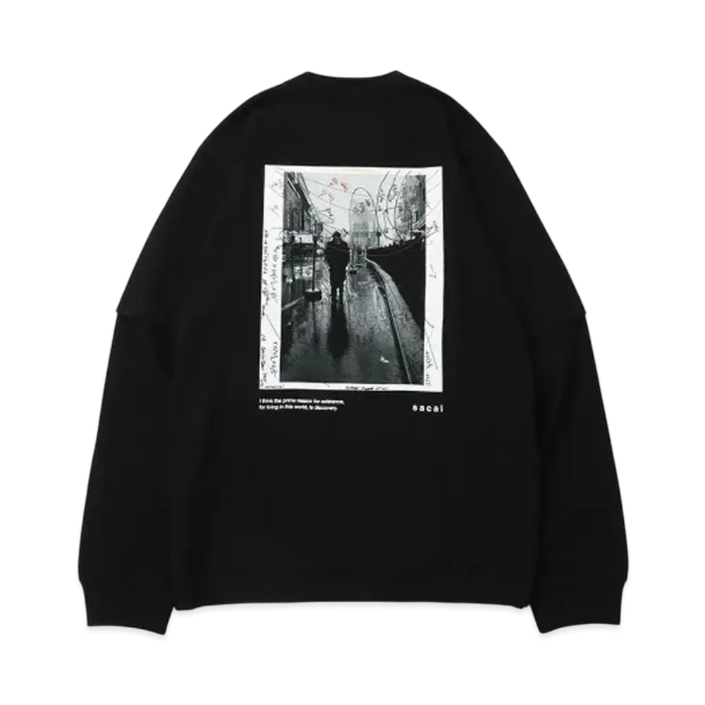 sacai James Dean L/S T-shirt "Black"