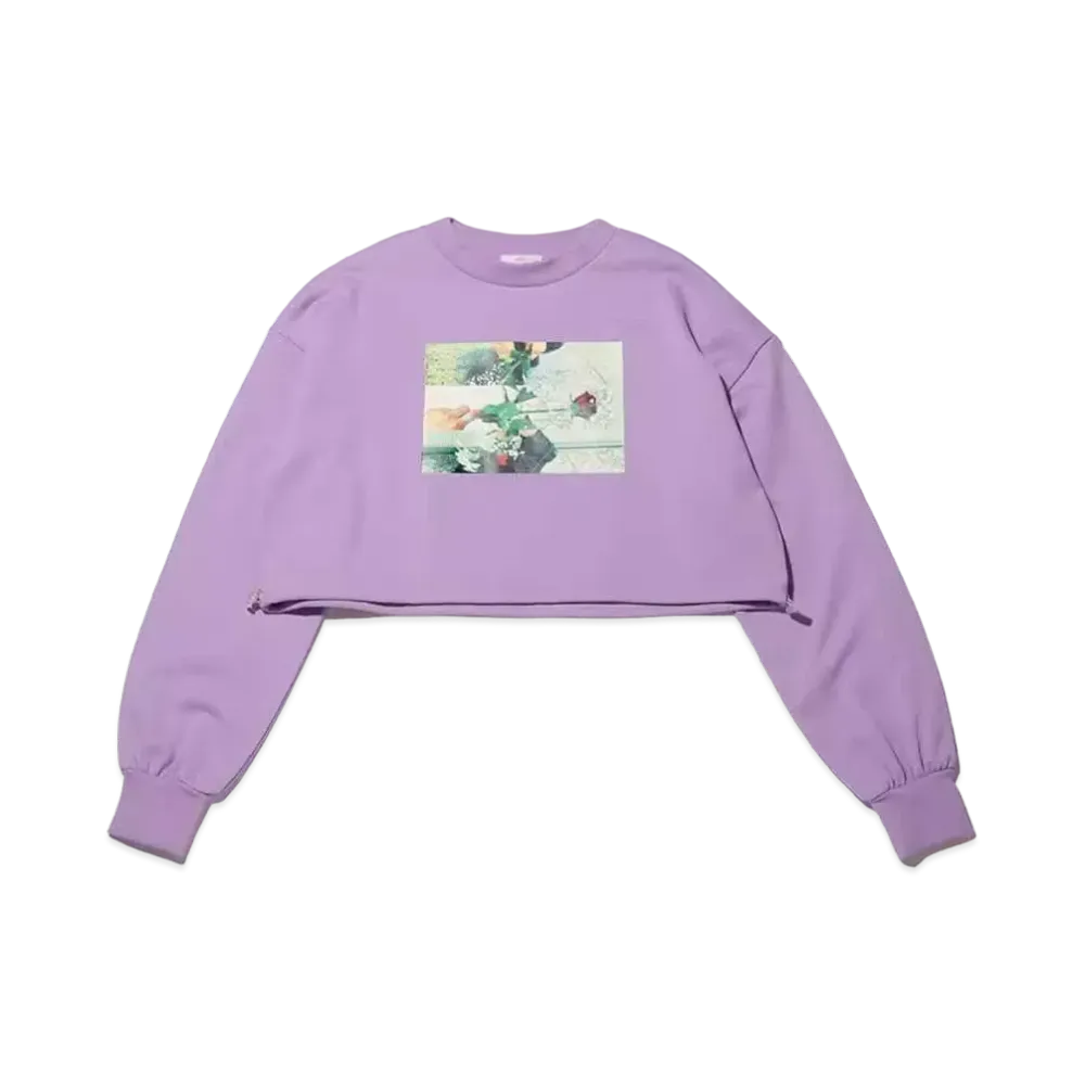 atmos pink x Gelisis Short Length Photo Print Sweatshirt "Purple"