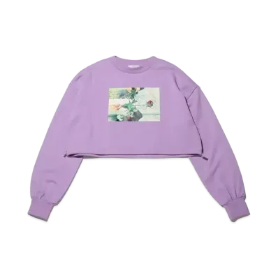 atmos pink x Gelisis Short Length Photo Print Sweatshirt "Purple"