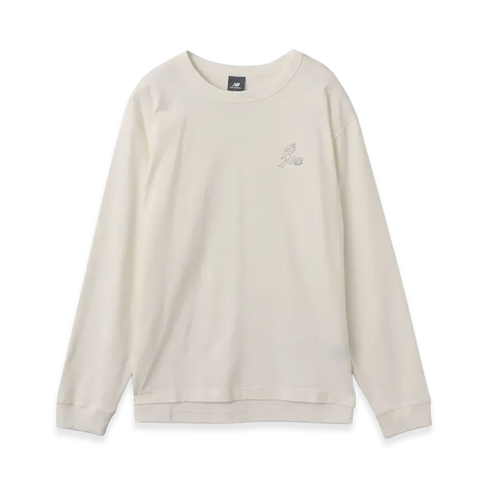 New Balance Shohei Signature Heavy OZ LS T-Shirt "Ivory"