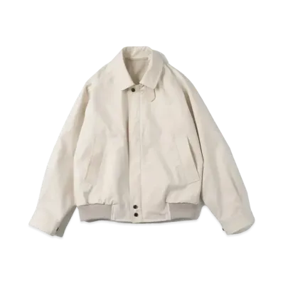 A.PRESSE Harrington Jacket "Ecru"
