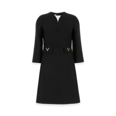 Valentino Women's Crepe Couture Dress "Black"