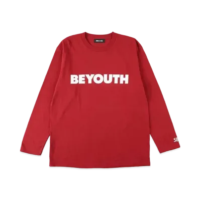 WIND AND SEA BE YOUTH L/S TEE "Burgandy"