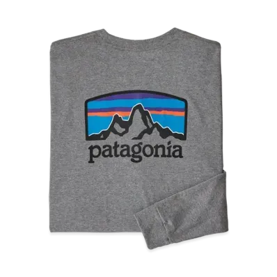 patagonia Men's LongSleeve Fitzroy Horizon Responsibility "Gravel Heather"