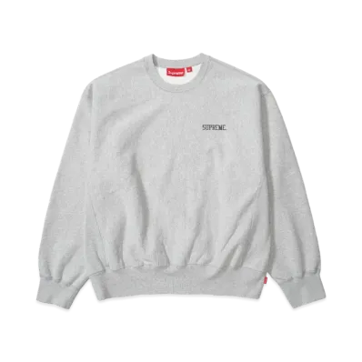 Supreme Washed Crewneck "Heather Grey"