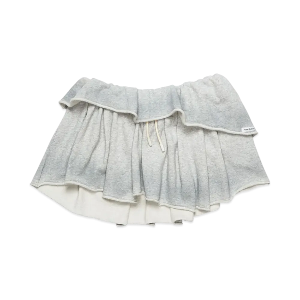 Acne Studios Fleece Skirt "Grey Melange"