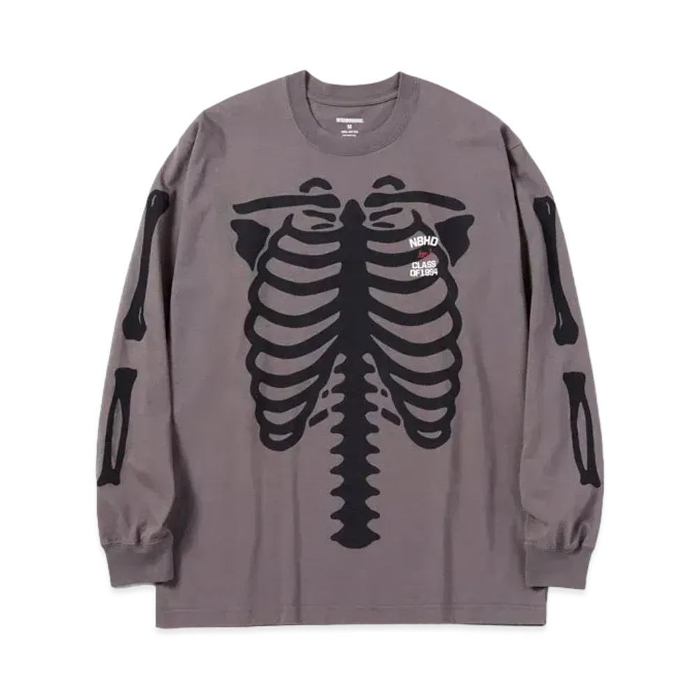 NEIGHBORHOOD BONES / C-TEE . LS "Grey"