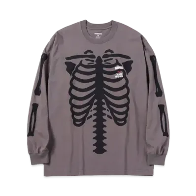 NEIGHBORHOOD BONES / C-TEE . LS "Grey"