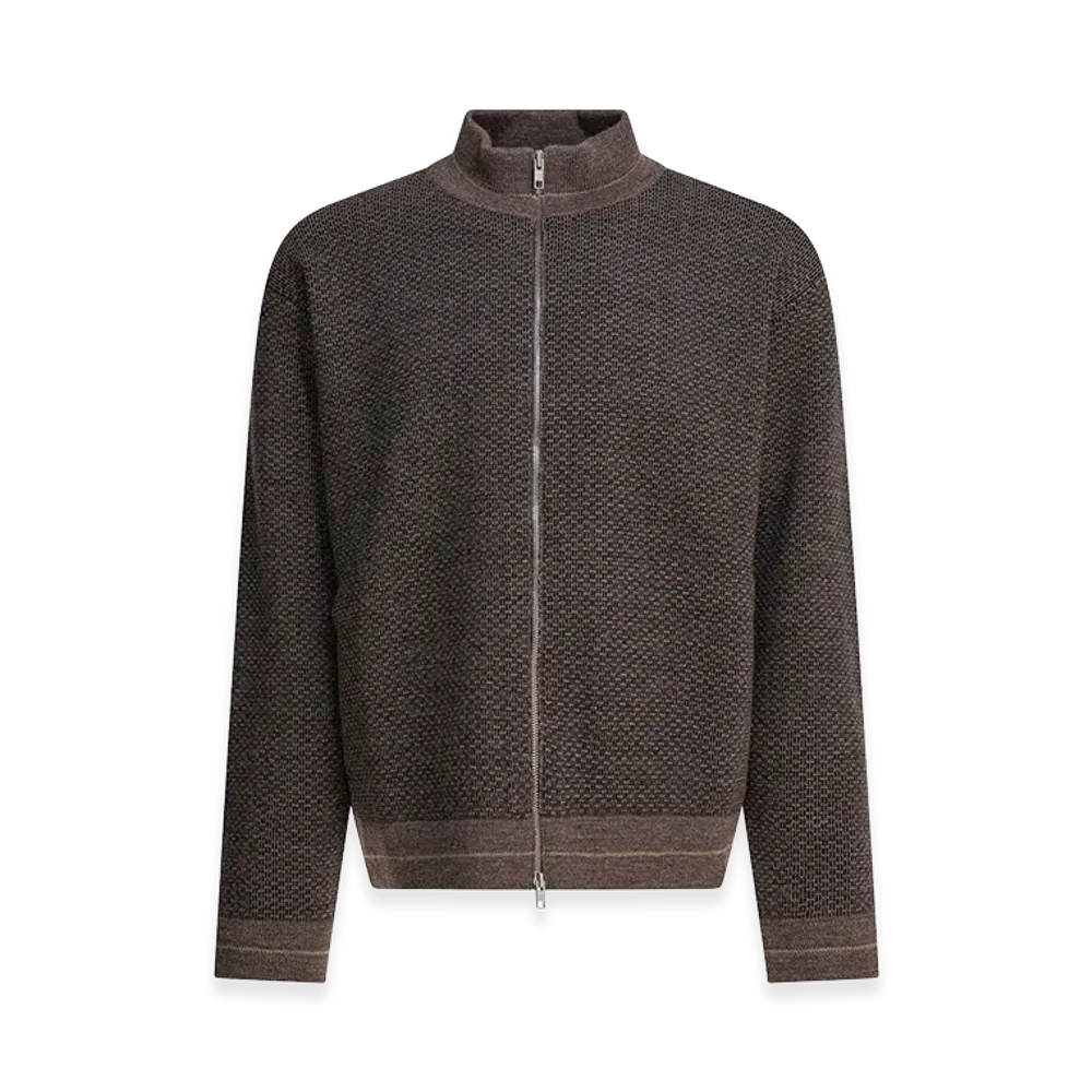 Maison Margiela Wool Zipper Sweater "Brown"